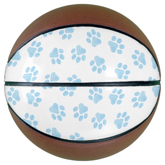 Doodle Paws, Hundepuws, Baby Blue Paws Basketball (Vorderseite)
