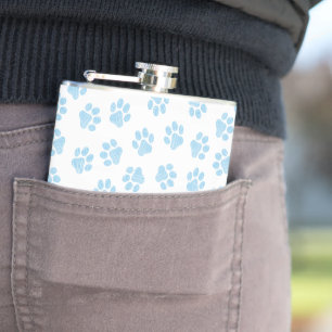 Doodle Paws, Hundepuws, Baby Blue Paws Flachmann