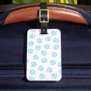 Doodle Paws, Hundepuws, Baby Blue Paws Gepäckanhänger