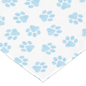 Doodle Paws, Hundepuws, Baby Blue Paws Kurzer Tischläufer (Ecke)