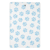 Doodle Paws, Hundepuws, Baby Blue Paws Mini Klemmbrett (Rückseite)