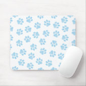 Doodle Paws, Hundepuws, Baby Blue Paws Mousepad (Mit Mouse)