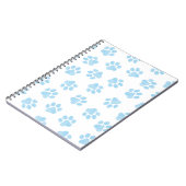 Doodle Paws, Hundepuws, Baby Blue Paws Notizblock (Linke Seite)