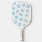 Doodle Paws, Hundepuws, Baby Blue Paws Pickleball Schläger (Vorderseite)