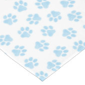 Doodle Paws, Hundepuws, Baby Blue Paws Tischdecke (Schrägansicht)