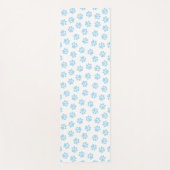 Doodle Paws, Hundepuws, Baby Blue Paws Yogamatte (Vorderseite)