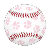 Doodle Paws, Hundepuws, Baby Pink Paws Baseball (Rückseite)