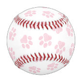 Doodle Paws, Hundepuws, Baby Pink Paws Baseball (Vorderseite)