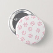 Doodle Paws, Hundepuws, Baby Pink Paws Button (Vorne & Hinten)