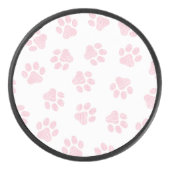 Doodle Paws, Hundepuws, Baby Pink Paws Eishockey Puck (Vorderseite)