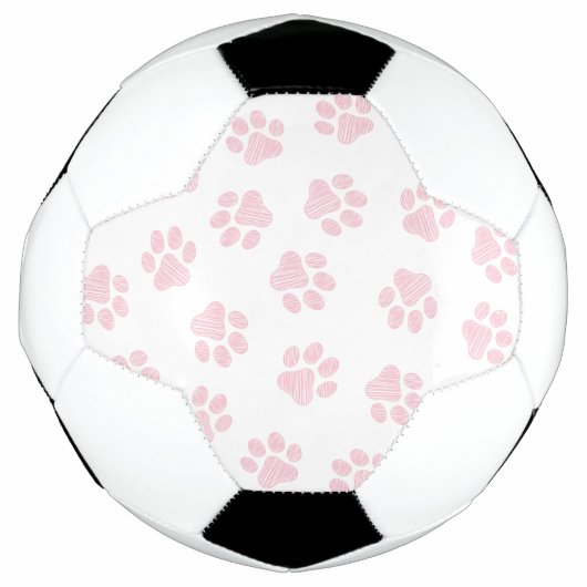 Doodle Paws, Hundepuws, Baby Pink Paws Fußball (Vorderseite)