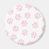 Doodle Paws, Hundepuws, Baby Pink Paws Magnet (Vorne)
