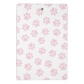 Doodle Paws, Hundepuws, Baby Pink Paws Mini Klemmbrett (Rückseite)