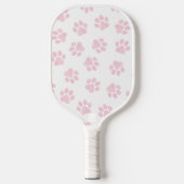 Doodle Paws, Hundepuws, Baby Pink Paws Pickleball Schläger (Vorderseite)