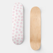 Doodle Paws, Hundepuws, Baby Pink Paws Skateboard (Vorderseite)