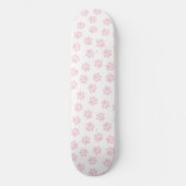 Doodle Paws, Hundepuws, Baby Pink Paws Skateboard (Vorderseite)