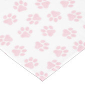 Doodle Paws, Hundepuws, Baby Pink Paws Tischdecke (Schrägansicht)