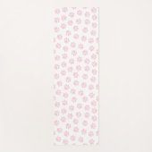 Doodle Paws, Hundepuws, Baby Pink Paws Yogamatte (Vorderseite)