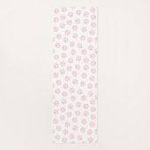 Doodle Paws, Hundepuws, Baby Pink Paws Yogamatte (Rückseite)