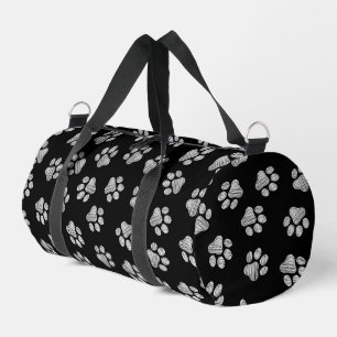 Doodle Pfoten, Hundepfoten, Weiße Pfoten Duffle Bag