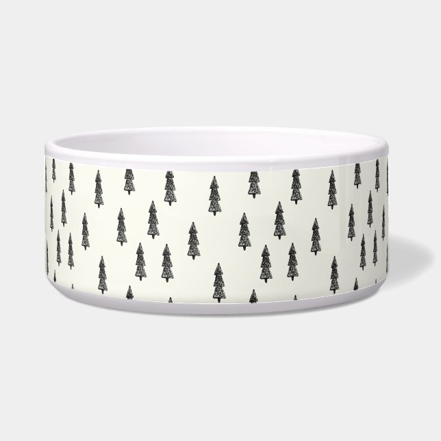 Doodle Pine Forest ⎢ Pet Bowl Napf (Vorderseite)