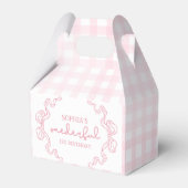 Doodle Pink Bow Baby Girl 1. Geburtstag Geschenkschachtel (Vorderseite)