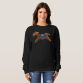 Doodle Poodle Print Sweatshirt (Vorne ganz)