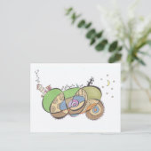 Doodle Postkarte (Stehend Vorderseite)