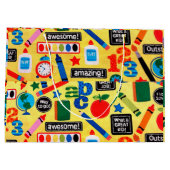 Doodle Preschool Art Teacher Good End of Year Teac Große Geschenktüte (Rückseite)