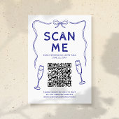 Doodle QR Code Wedding Begleitkarte