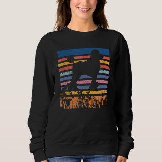 Doodle Retro Vintager Hund Welpenhalter Lover Heim Sweatshirt