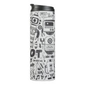 doodle robot element, illustrator line tools drawi thermosbecher (Nach rechts gedreht)
