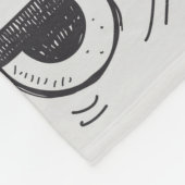 Doodle-Roboter-Element, Illustrator-Linie Werkzeug Fleecedecke (Ecke)