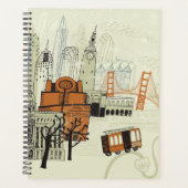 Doodle San Francisco Scene Planer (Vorderseite)