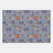 Doodle San Francisco Wrapping Paper Set 3 Geschenkpapier Set (Vorderseite 3)