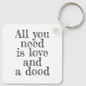 Doodle Schlüsselanhänger, Alles was du brauchst is Schlüsselanhänger (Rückseite)