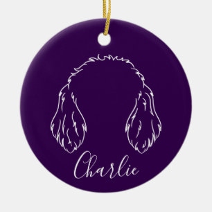 Doodle-Schmuck (Om-Logo) Keramik Ornament