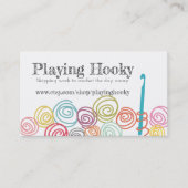 Doodle-Schreiber-Visitenkarte Visitenkarte (Vorderseite)