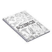 Doodle Science Teacher Doodle Science Art Colour Notizblock (Rechte Seite)