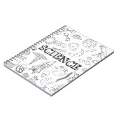 Doodle Science Teacher Doodle Science Art Colour Notizblock (Linke Seite)