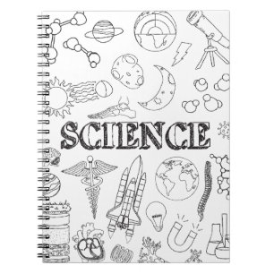 Doodle Science Teacher Doodle Science Art Colour Notizblock