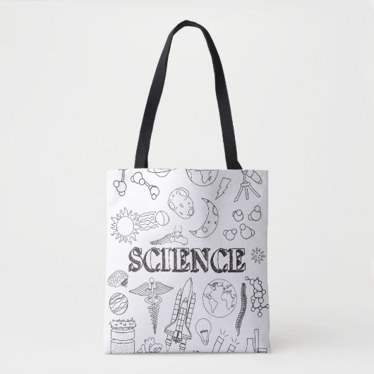 Doodle Science Teacher Doodle Science Art Colour Tasche (Vorderseite)