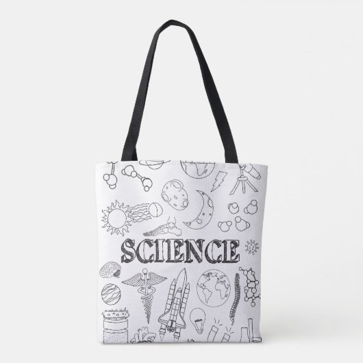 Doodle Science Teacher Doodle Science Art Colour Tasche (Rückseite)
