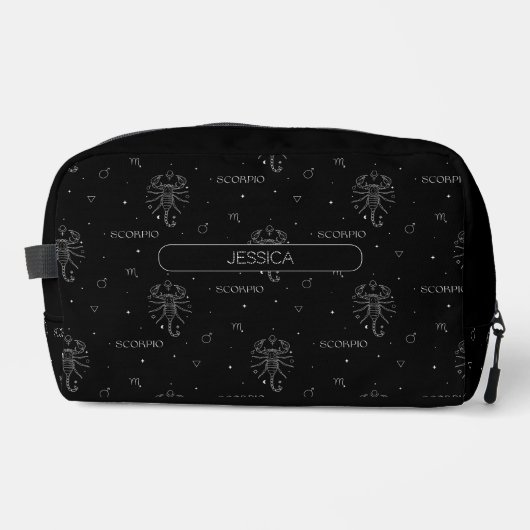 Doodle Scorpio Zodiac Sign Waschbeutel (Vorderseite)