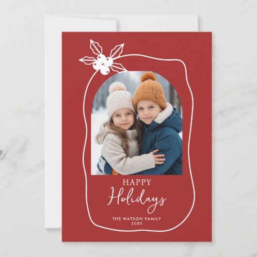 Doodle Scribble Weihnachten 4 Foto Handgezeichnet (Vorderseite)