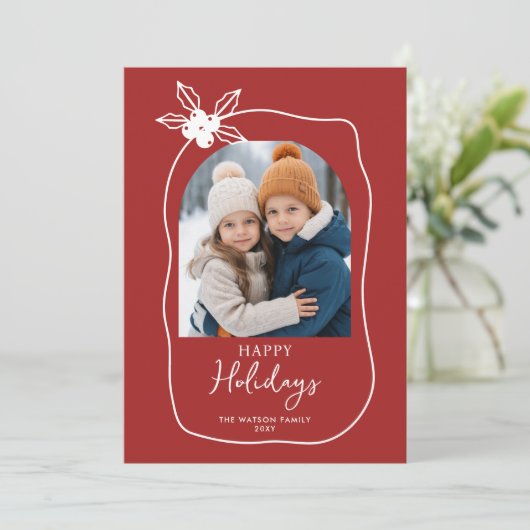 Doodle Scribble Weihnachten 4 Foto Handgezeichnet (Stehend Vorderseite)