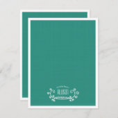 Doodle Scroll Lässige persönliche Stationierung Einladung (Vorne/Hinten)