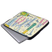 Doodle-Set DIY-Werkzeuge Laptopschutzhülle (Vorne Knopf)