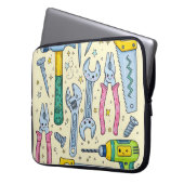 Doodle-Set DIY-Werkzeuge Laptopschutzhülle (Vorderseite Links)