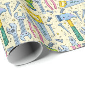 Doodle-Set für Heimwerker Geschenkpapier (Rolleneckpunkt)